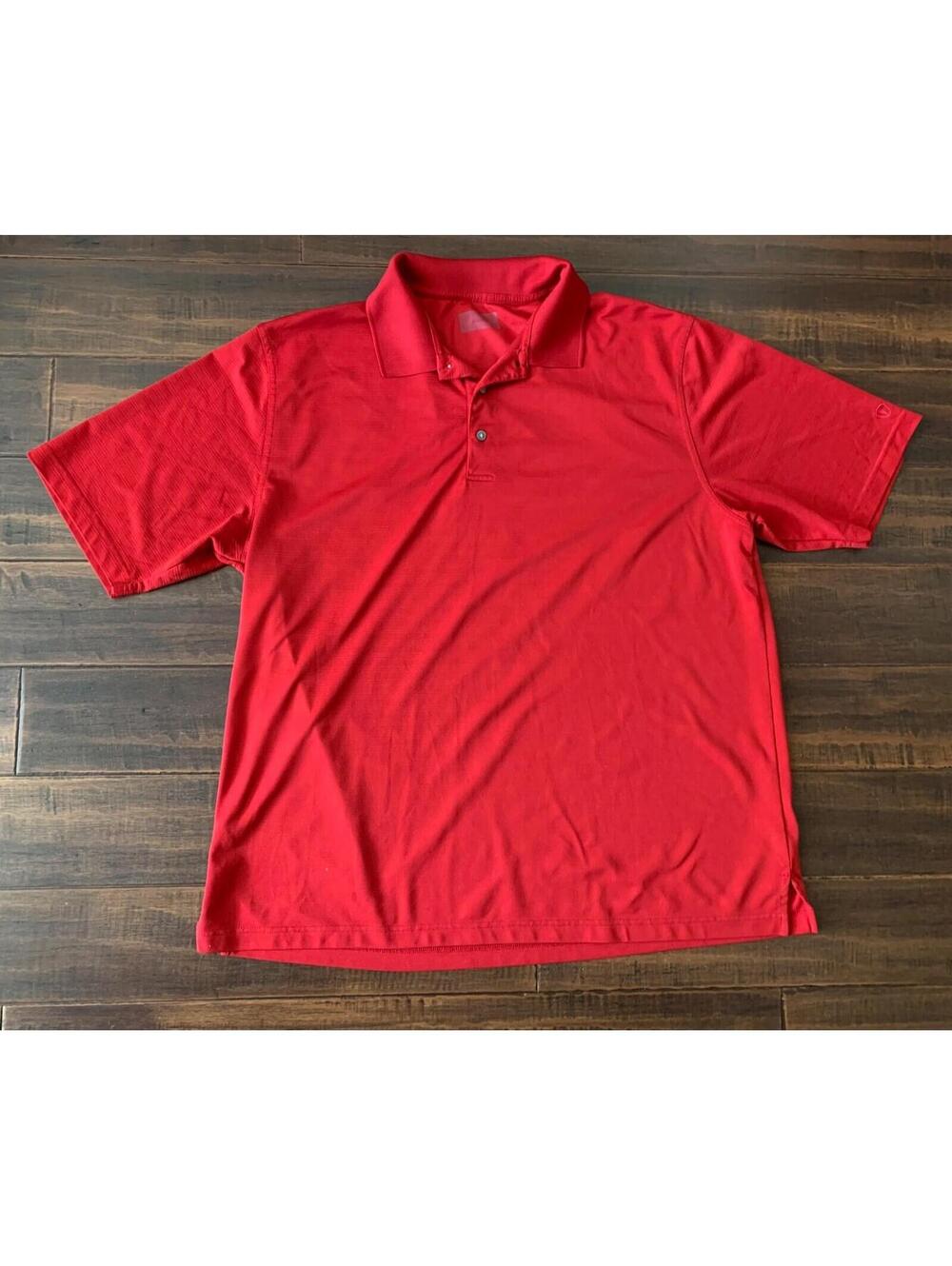 3XL Tall Short Sleeve Men's Red Polo Shirt